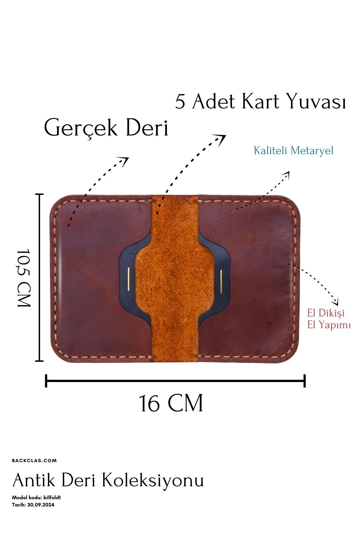 The Classic V5 - Deri Kartlık Cüzdan - Antik Deri Koleksiyonu