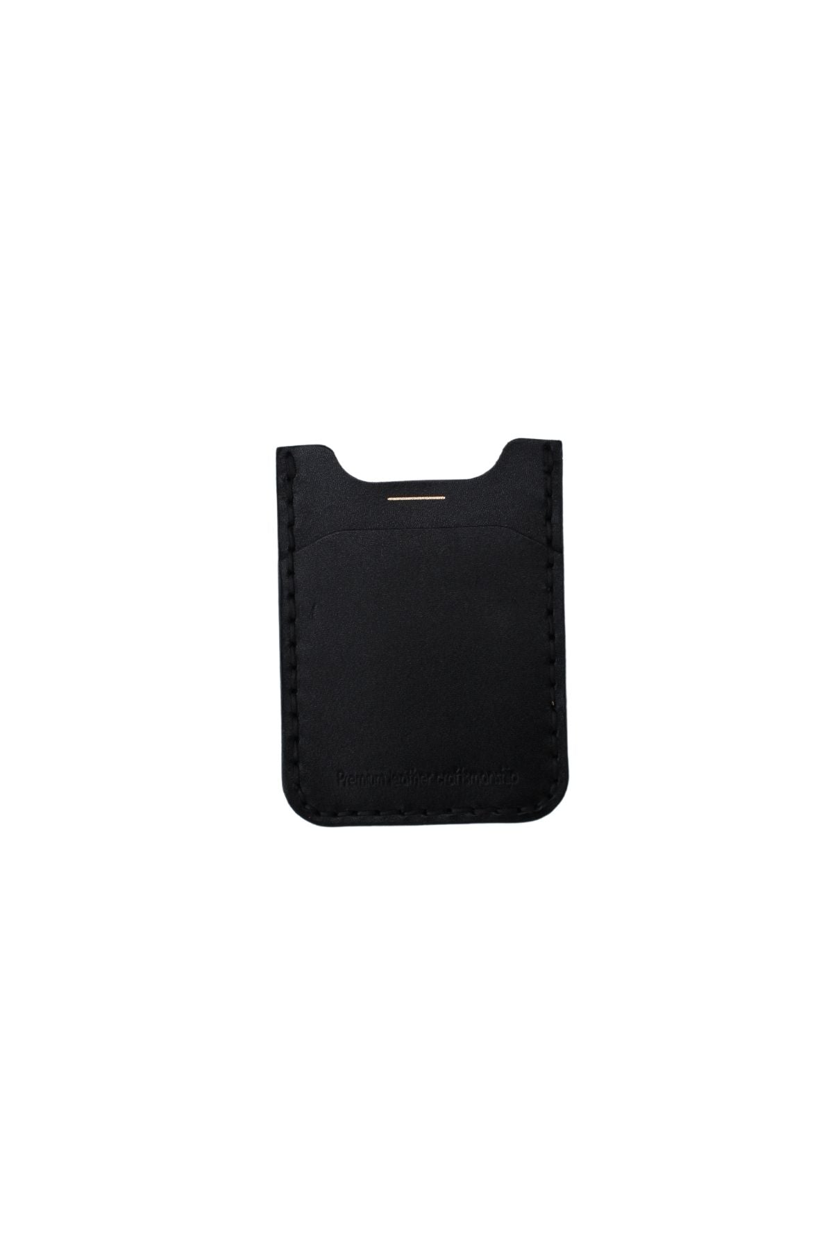 Ultra Minimalist İnce Siyah Dikey Kartlık - 3 Kart Yuvası